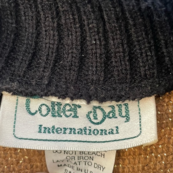 Vintage Colter Bay International black and gold striped oversized sweater, S - Picture 5 of 7